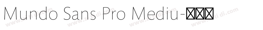 Mundo Sans Pro Mediu字体转换